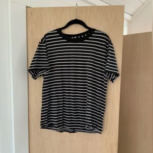 Cos small black & white stripe shirt.